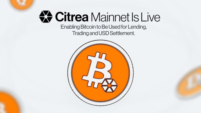 Citrea Launches Mainnet - Enabling Bitcoin To Be Used For Lending, Trading, And USD Settlement
