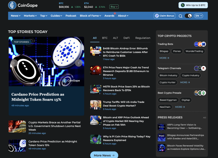 CoinGape Joins the Mintfunnel Publisher Network: Run Ads + Publish Press Releases on CoinGape.com CoinGape Joins the Mintfunnel Publisher Network: Run Ads + Publish Press Releases on CoinGape.com